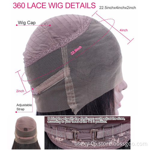 New Arrival Best Selling Hair Products Grade 10A Brazilian Remy Hair Body Wave 360 Lace Frontal Wig